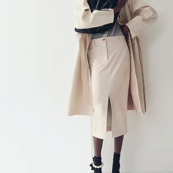 J CREW SIZE 6 Faux-leather pencil skirt BU221 - Picture 2 of 9